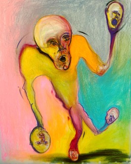 Spiel mir das Lied vom Tanz, 2021, pastel on paper, 160x120cm, Artist: Raimund Schucht Raimund Schucht Art