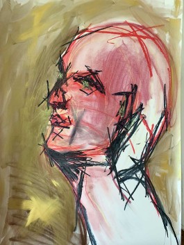 Portraits of Society, 2021, pastel and watercolor on paper, series, 100x70cm, Artist: Raimund Schucht Raimund Schucht Art