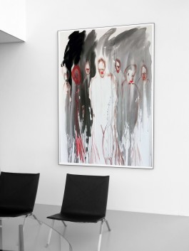 Where are we going?, 2021, watercolor on paper, 200x130cm, Artist: Raimund Schucht Raimund Schucht Art